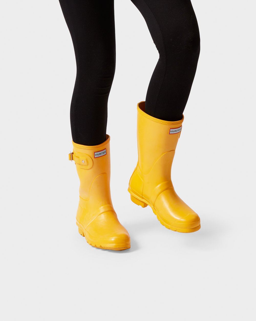 Galochas Curtas Hunter Feminina Amarelas - Original - 49TPERVAW